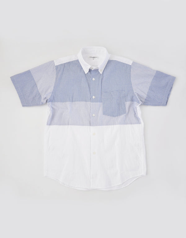 シボライトオックスのパッチワークシャツ