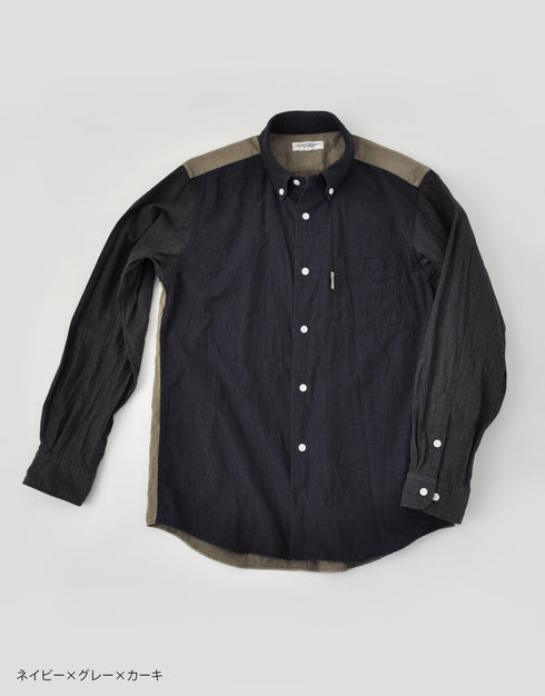 ピケの03パッチワークシャツ