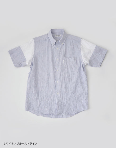 シボライトオックスの袖切替シャツ