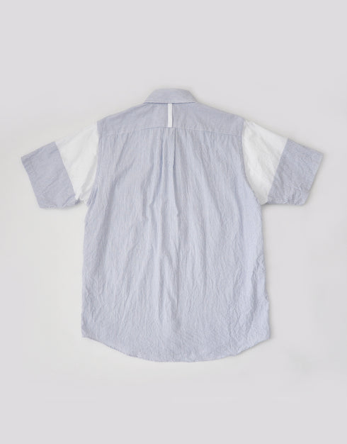 シボライトオックスの袖切替シャツ