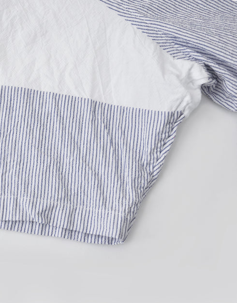 シボライトオックスの袖切替シャツ