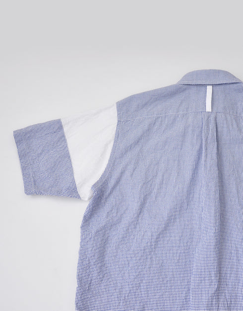 シボライトオックスの袖切替シャツ