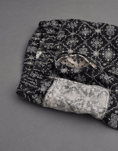 リネンのバルーンパンツ