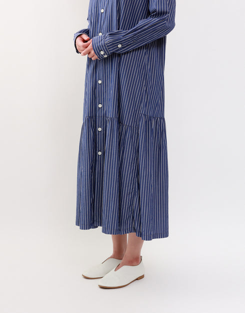 6ギャザーシャツドレス