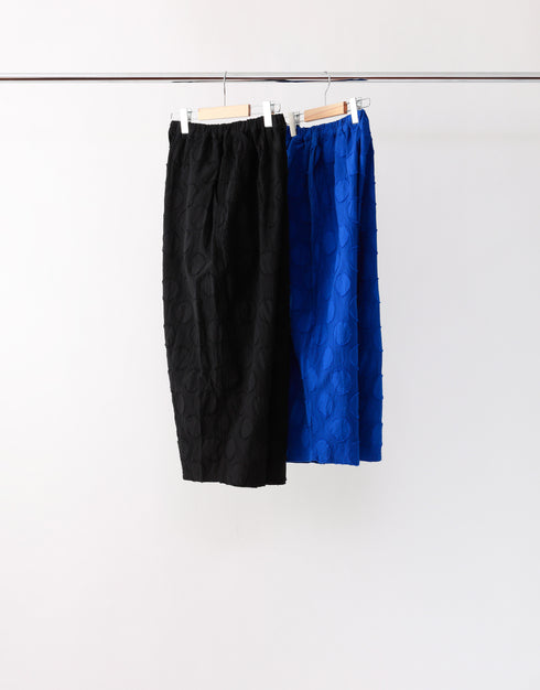 水玉カットジャカードのバルーンパンツ