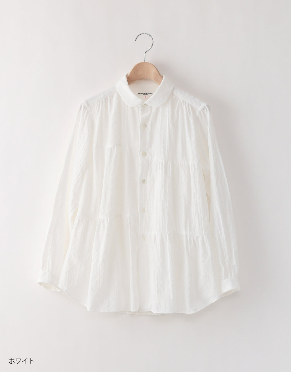 6ギャザーシャツ – MORIKAGE SHIRT KYOTO