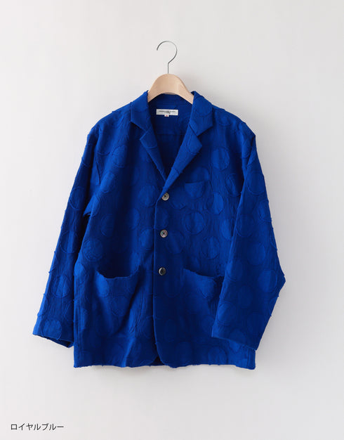 水玉カットジャカードのジャケット