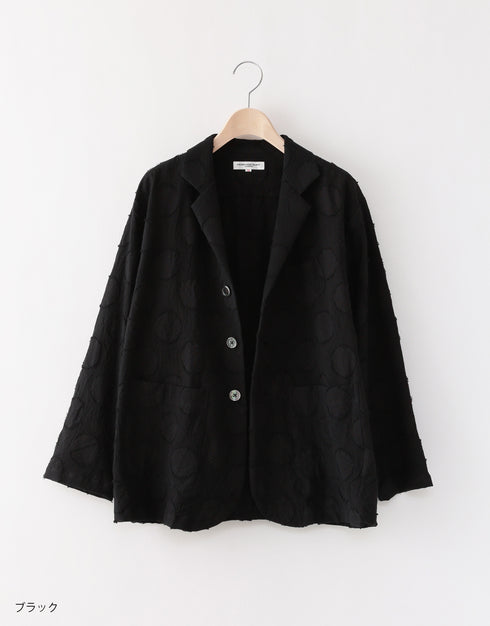 水玉カットジャカードのジャケット