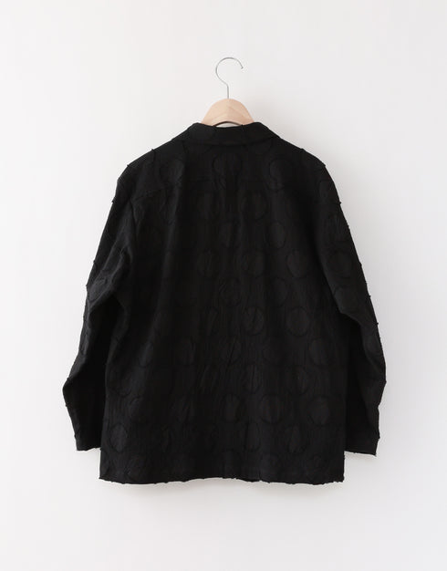 水玉カットジャカードのジャケット