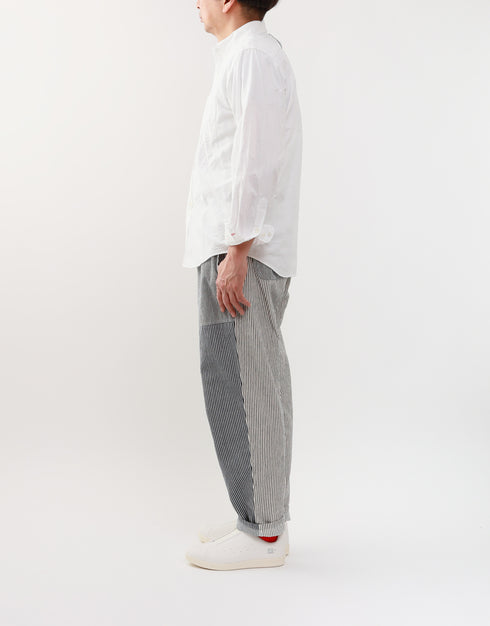 ヒッコリーのパッチワークパンツ