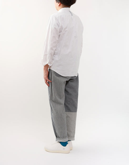 ヒッコリーのパッチワークパンツ