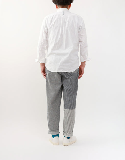 ヒッコリーのパッチワークパンツ