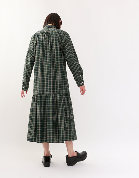 6ギャザーシャツドレス