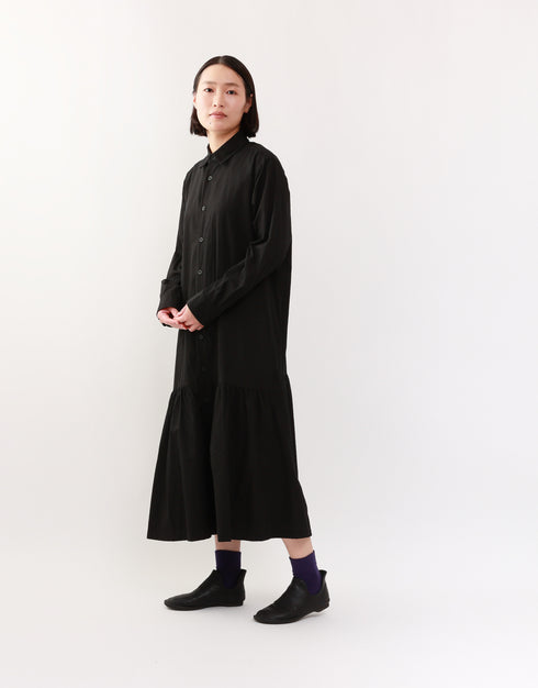 6ギャザーシャツドレス