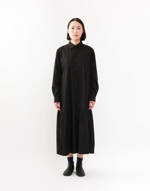 6ギャザーシャツドレス