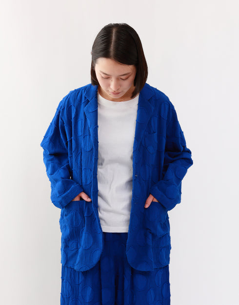 水玉カットジャカードのジャケット