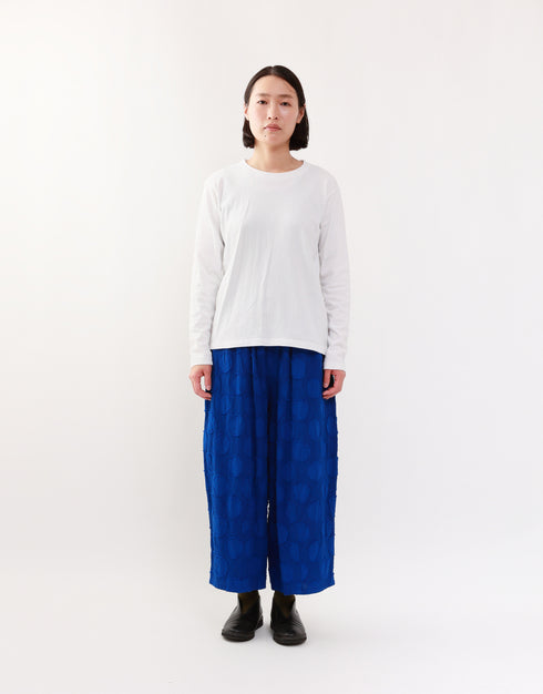 水玉カットジャカードのバルーンパンツ