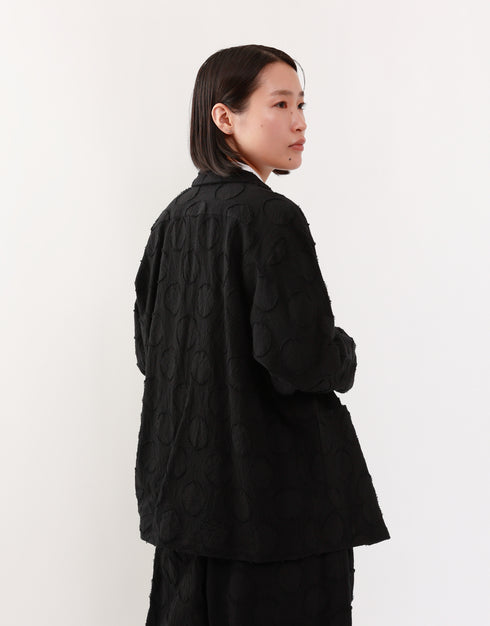 水玉カットジャカードのジャケット