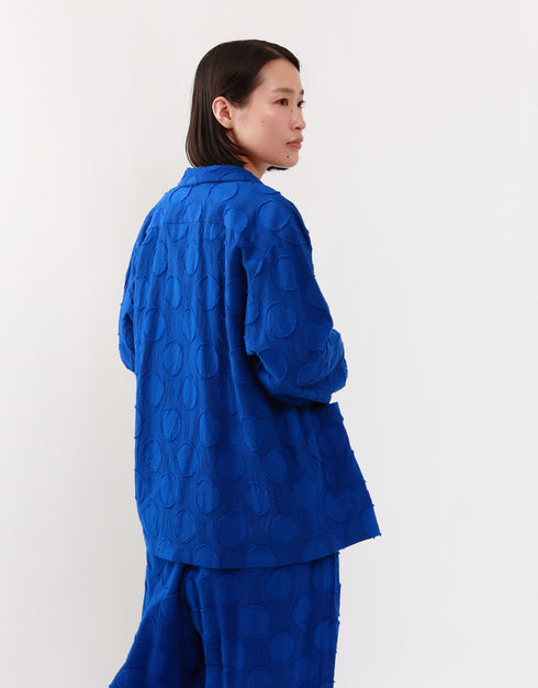 水玉カットジャカードのジャケット