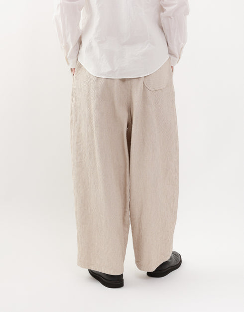 刺し子ドビーのバルーンパンツ