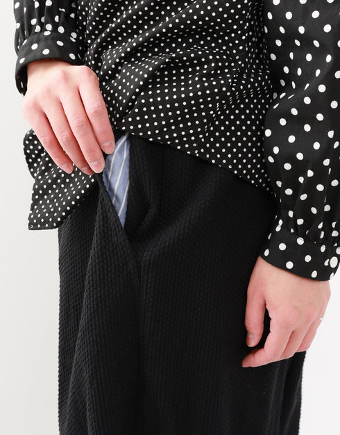 刺し子ドビーのバルーンパンツ