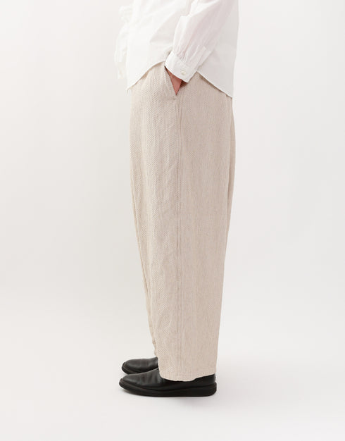 刺し子ドビーのバルーンパンツ