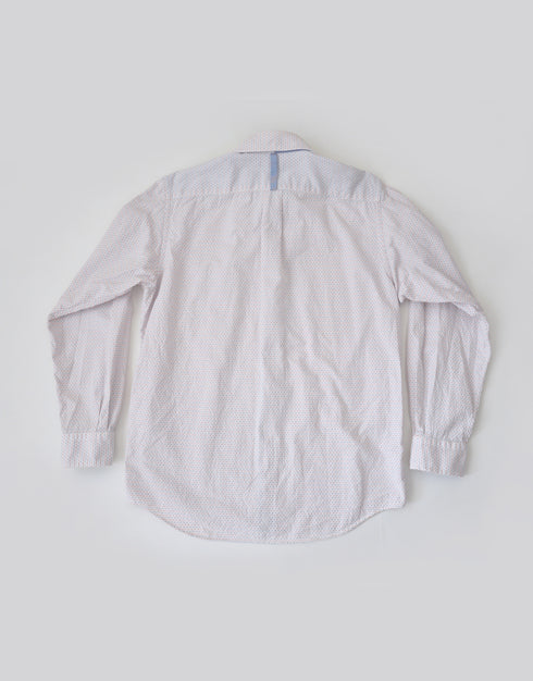 刺子ドビーの切替えシャツ