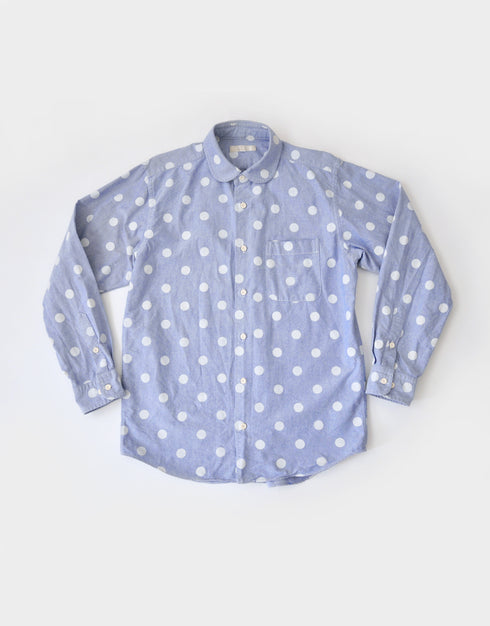 オックス水玉プリントシャツ