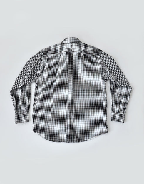 ピンオックスのパッチワークシャツ