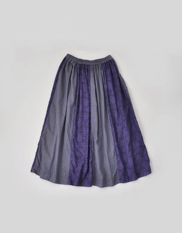 ジャガードのパッチワークスカート