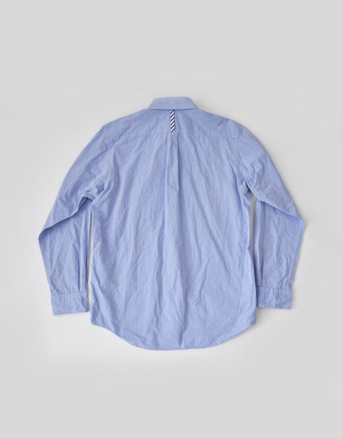 コットンダンプの前立てパッチワークシャツ