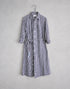 CRUM/ギンガムのシャツワンピース