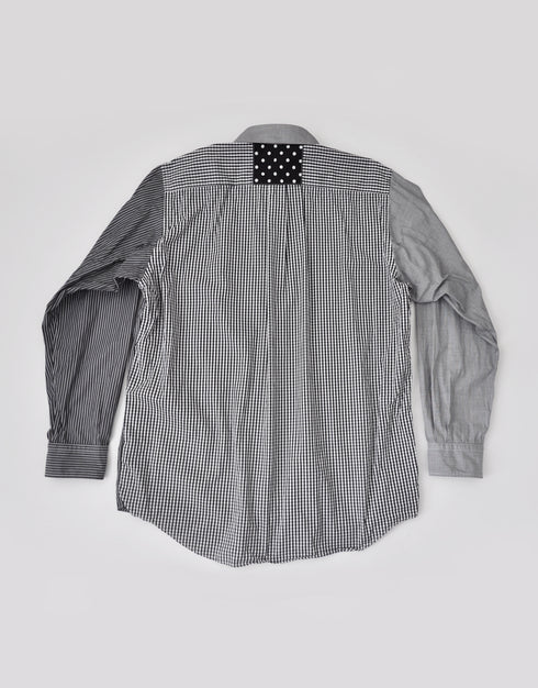 サムモアkaidanパッチワークシャツ