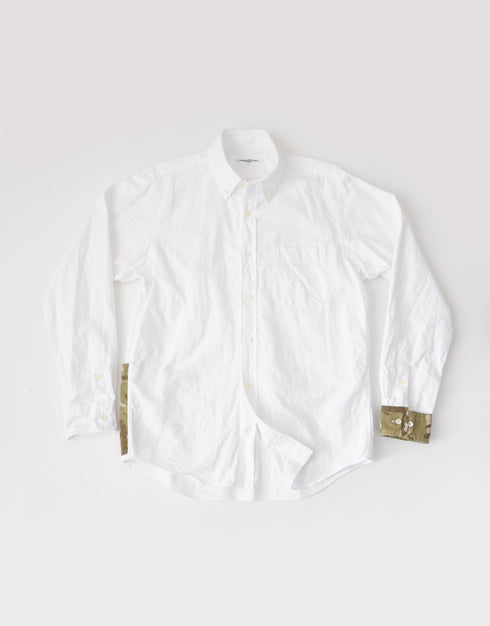 オックスフォードの切替シャツ