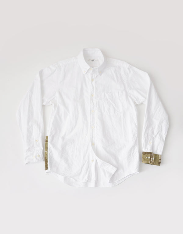 オックスフォードの切替シャツ