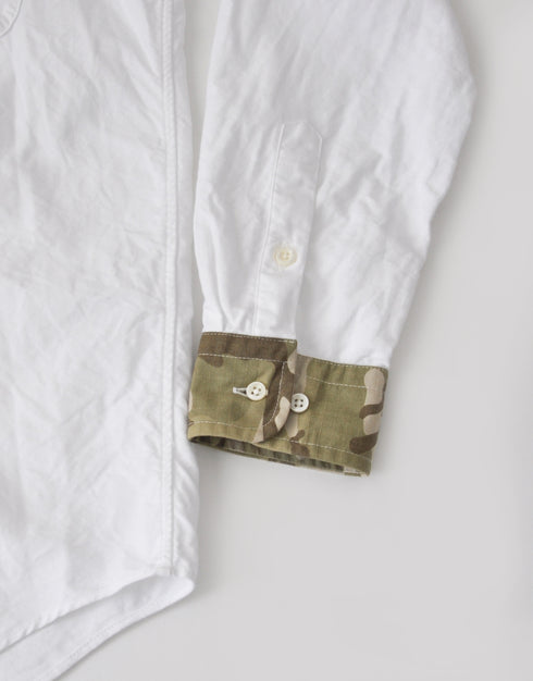 オックスフォードの切替シャツ