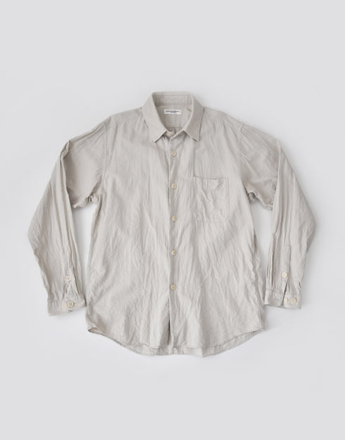 コットン和紙ツイルの羽織シャツ