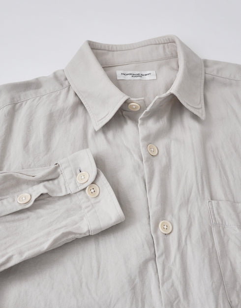 コットン和紙ツイルの羽織シャツ