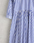 ストライプのギャザーワンピース