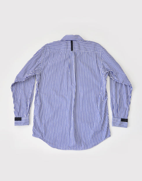 ストラプと水玉の切替シャツ