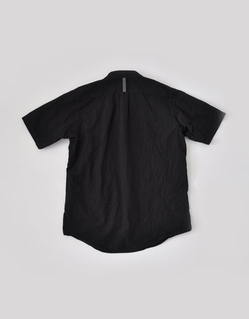 リップストップの前立てパッチ半袖シャツ