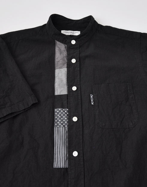 リップストップの前立てパッチ半袖シャツ