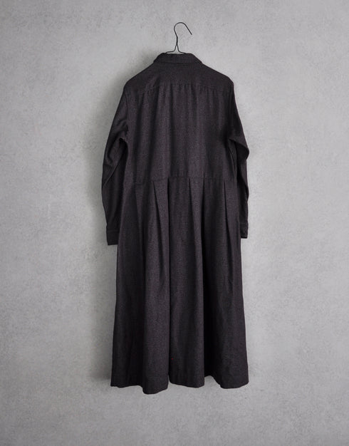 ライトツイードのコートワンピース