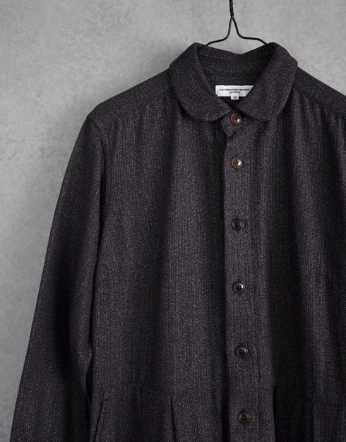 ライトツイードのコートワンピース