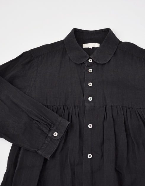 リネンのギャザーチュニック