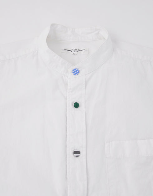 コットンブロードのくるみリメイクシャツ