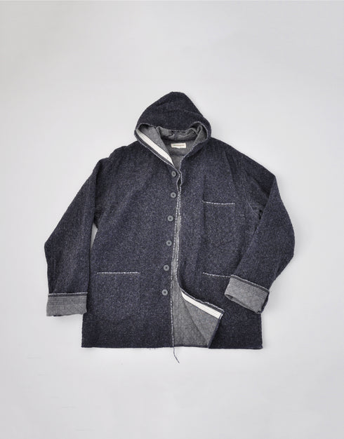 ダブルフェイスのウラモリカゲシャツフード