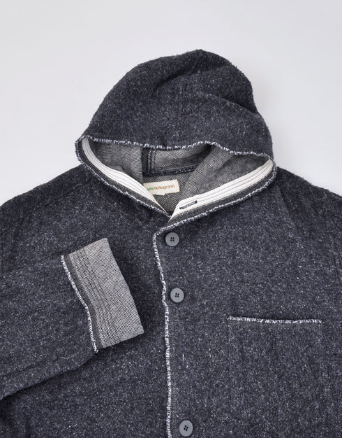 ダブルフェイスのウラモリカゲシャツフード