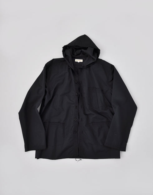 ナイロンリップのウラモリカゲシャツフード