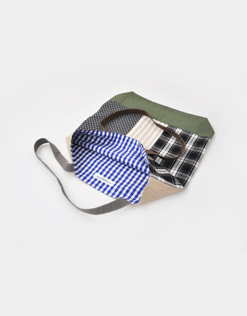 パッチワークシャツトート